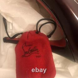 New Rare Limited Edition Christian Louboutin Bianca 120 Rouge Noir Pourpre 38 8