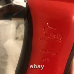 New Rare Limited Edition Christian Louboutin Bianca 120 Rouge Noir Pourpre 38 8