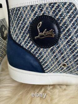 Nib Christian Louboutin Hommes Louis Orlato High Top Sneaker Version Multi 44.5