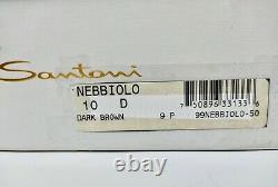 Nib Santoni Limited Edition Dark Brown Museum Calf Bentivegna Oxfords Lobb Us11