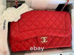 Nouveau Chanel Mademoiselle Chic Flap Bag Quilted Lambskin Jumbo Ltd Edition