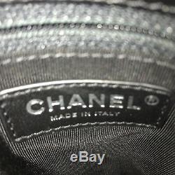 Nouveau Chanel Noire Matelassée Brevet Sac En Cuir Limited Edition 3834 $ Authentique