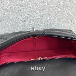 Nouveau Chanel19 Inverser Black Lambskin Small Flap Bag MIX Hardware Withreceipt