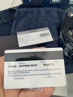 Nouveau Cuir Prada Saffiano Boat Edition Limitée Hommes Travel Crossbody Bag Unisexe