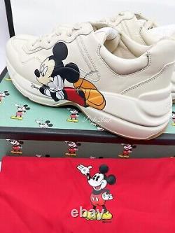 Nouveau Gucci Hommes Disney X Gucci Rhyton Mickey Mouse Sneaks Taille 8,5 (us 9.5)