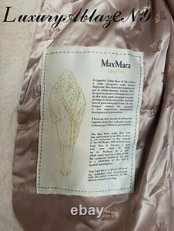 Nouveau Max Mara Vanilla Teddy Ours Édition Spéciale Lady Ted Coat Hiver/fall M