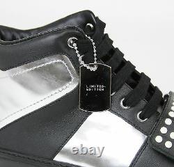 Nouveau Sneaker En Cuir Argent Pour Homme Gucci Édition Limitée 8.5g 376194 1064