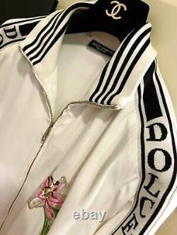 Nouveau manteau bombardier Dolce & Gabbana 2018 avec logo blanc, taille 40 42 4 6, mots-clés : S M L