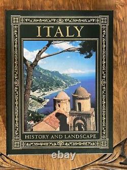 Nouveau rare Easton Press Eugene Beer Italie Histoire et Paysage Relié en Cuir