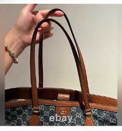 Nouveau sac à bandoulière en toile de denim bleu/marron GG OPHIDIA 631685 GUCCI authentique