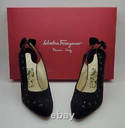 Nouvelles chaussures pour femmes Salvatore Ferragamo 8.5 Édition Limitée Noir