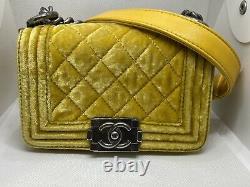 Nwot Chanel Velvet Mini Boy Bag Edition Limitée