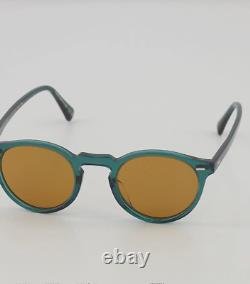 Oliver Peoples Gregory Peck Sun Édition Limitée en Teal Foncé/Cognac Prix de détail suggéré $487