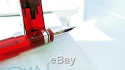 Omas 360 Vintage Limited Edition 360 Red Demonstrator Fountain Pen, Broad