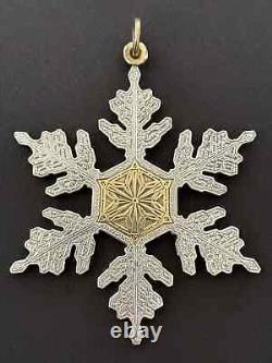 Ornement de Noël / Fête en Argent Sterling Buccellati Édition Limitée 1995 Neuf