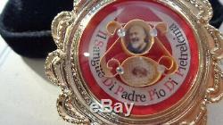 Padre Pio Panno Avec Relique Reliquaire Certificat 1ère Relique De Classe Édition Limitée
