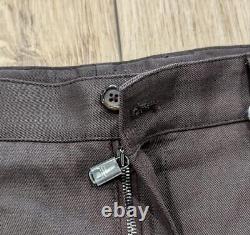 Pantalon de jogging cargo en twill de réédition Dolce Gabbana pour hommes à 1795 $, brun foncé, taille 50 US 34.