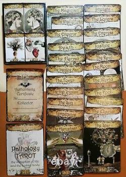 Pathologie Tarot Cartes Carte Jeu Rare Millésime Grand Arcana Guide De Livre D'oracle