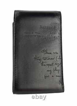 Portefeuille en cuir Montblanc Ltd Writers Edition Bernard Shaw Noir 103411 Sans boîte