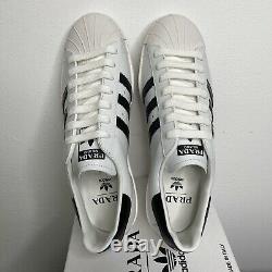 Prada Adidas Superstar Blanc Noir Sneaker Hommes 8 Femmes 9,5 Royaume-uni 7,5