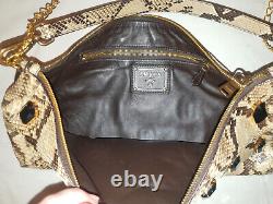 Prada New Jewels Serpentskin Large Clutch /hobo/ Crsoosbody Bag Authentic 4k