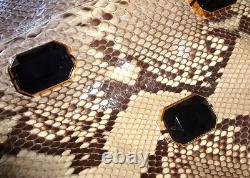 Prada New Jewels Serpentskin Large Clutch /hobo/ Crsoosbody Bag Authentic 4k