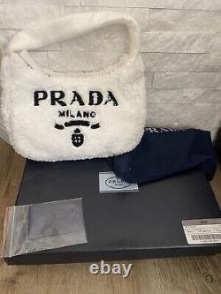 Prada Re-edition 2000 Terrier Mini-sac Blanc/noir
