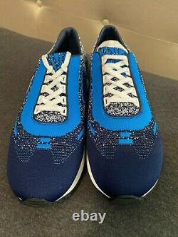 Prada Sneakers Pour Hommes Calzature Uomo Navy-azzurro Knit Nouveau Avec Box 2eg272 Us 9.5