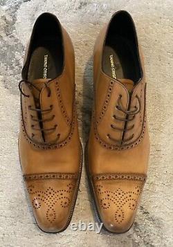 Rare Authentique TANINO CRISCI Milano Italie Édition Limitée Oxfords Taille US 10,5