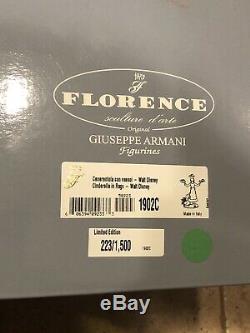 Rare! Giuseppe Armani Walt Disney Cendrillon En Haillons Limited Edition 223/1500