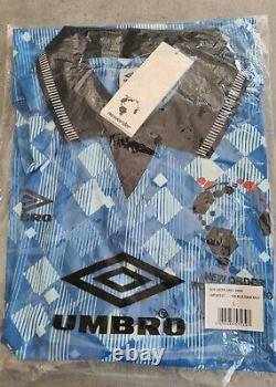 Rare New Order X Umbro Limited Edition England Italia 1990 Taille De Chemise Away Large