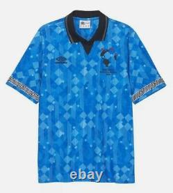 Rare New Order X Umbro Limited Edition England Italia 1990 Taille De Chemise Away Large