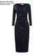 Robe Chiara Boni Aliki Nwt 8u. S. Marine Edition Spéciale Tissu Techno Brillant