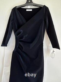 Robe Chiara Boni Aliki NWT 8U. S. Marine Edition Spéciale Tissu Techno Brillant