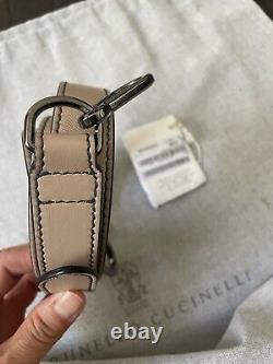 SAC À BANDOULIÈRE EN CUIR BRUNELLO CUCINELLI (édition limitée) - NWT (authentique!)