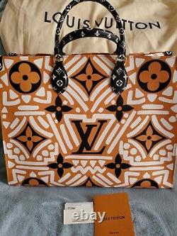 Sac Louis Vuitton Onthego Géant Crafty Monogram Noir Caramel Édition Limitée