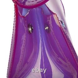 Sac à bandoulière en PVC DOLCE & GABBANA SICILY avec logo brodé et sangle violette 09879