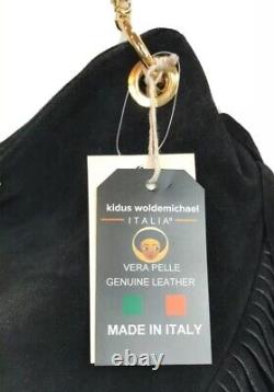 Sac à bandoulière en daim italien Kidus Woldemichael Vera en cuir suédé fabriqué en Italie
