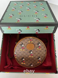 Sac à dos rond en toile mini GG Mickey de Gucci Disney, édition limitée 603730 IT