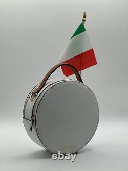 Sac bandoulière en cuir véritable de marque CREEO, fabriqué en Italie, pour femme.