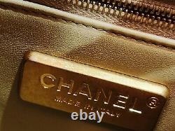 Sac en peau de python Chanel beige tan 25171080 TOUT NEUF MEGA RARE