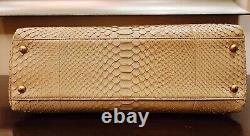 Sac en peau de python Chanel beige tan 25171080 TOUT NEUF MEGA RARE