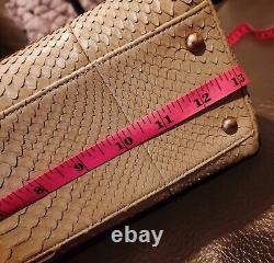 Sac en peau de python Chanel beige tan 25171080 TOUT NEUF MEGA RARE