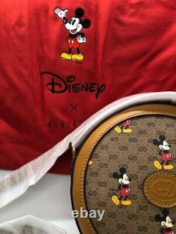 Sac rond Gucci Disney Mickey GG NEUF ! Édition limitée en toile imprimée mini