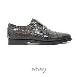 Santoni Limited Edition Blue Crocodile Leather Mens Shoes, Pdsf 5900 $