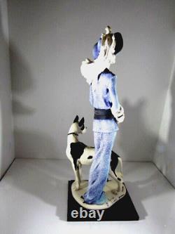 Sculpture Giuseppe Armani 195-C DAME AVEC CHIEN ÉDITION LIMITÉE