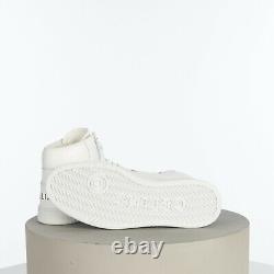 Sneakers montantes CELINE 790$ CT-01 Z en cuir de veau blanc optique