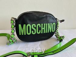 Ss16 Moschino Couture Jeremy Scott Powerpuff Girls Buttercup Green Sac En Cuir