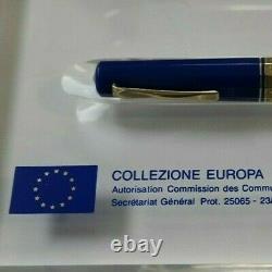 Stylo De Fontaine Omas Collezionne Europa 18k Gold Fine Pt Edition Limitée New In Box
