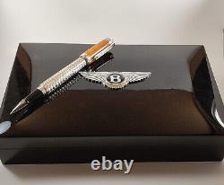 Stylo à bille Tibaldi Bentley Mulsanne Burr Oak Silver édition limitée